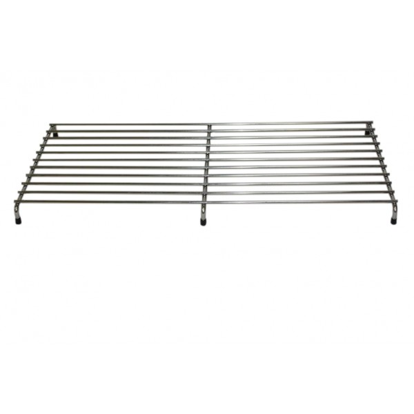 30" speed rail is a chrome plated grate with black rubber feet