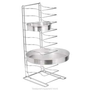 11 slot pizza rack, all wire, chrome plated