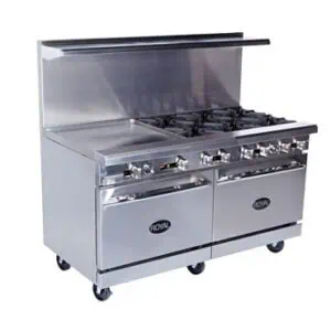 Royal Range RR-6G24 - 60 in. Restaurant Range, (6) Burners, 24 in. Griddle