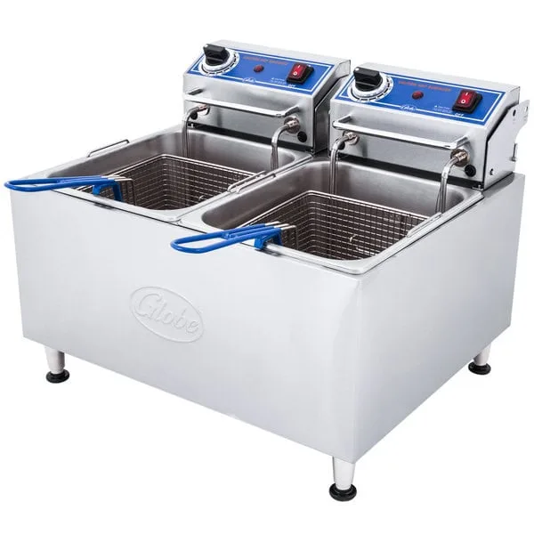 Globe PF32E 32LB Electric Countertop Fryer