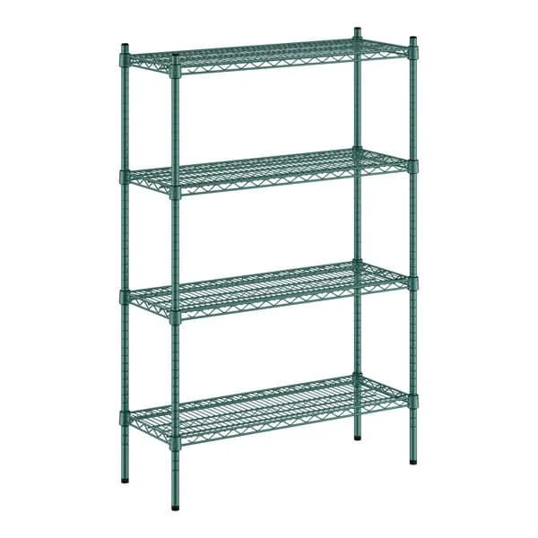 16" X 36" GREEN EPOXY WIRE SHELVING KIT