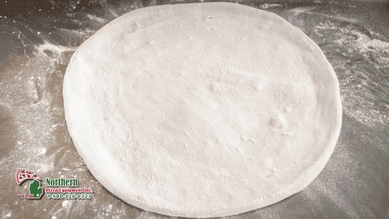 Pizza dough Pizza dough rolled thin